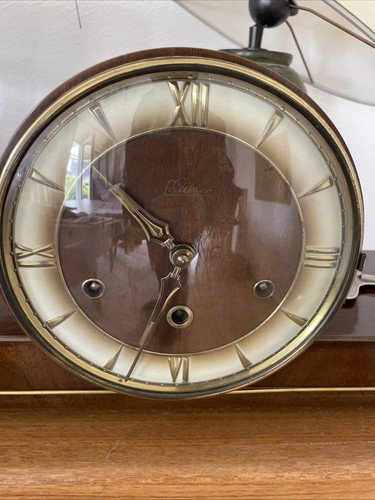 Kaminuhr lauffer 1950er - ,