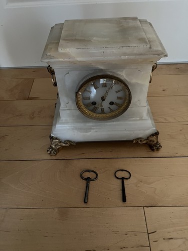 Antike tisch kamin - uhr, ch
